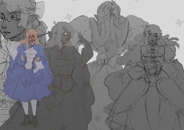 Wisteria Character Design (WIP)